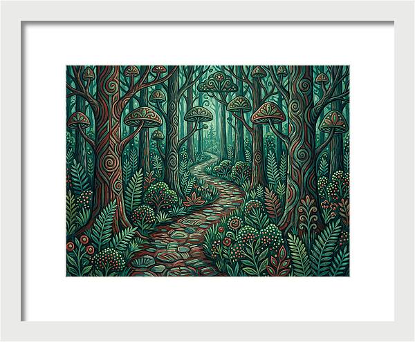 Forest Path Through Enchanted Woods