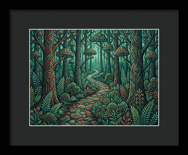 Forest Path Through Enchanted Woods