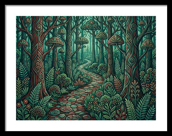 Forest Path Through Enchanted Woods