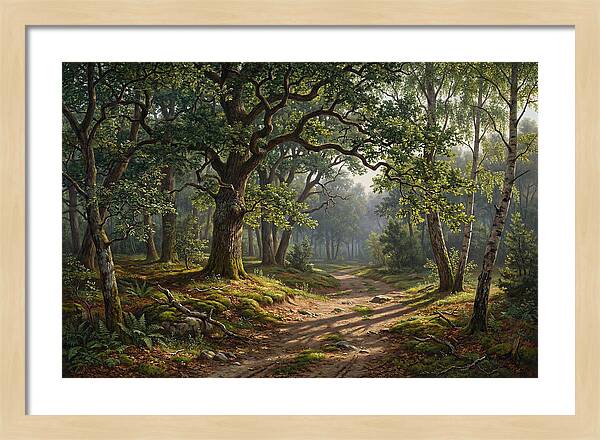 Forest Path Through Lush Greenery