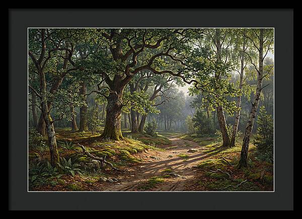 Forest Path Through Lush Greenery