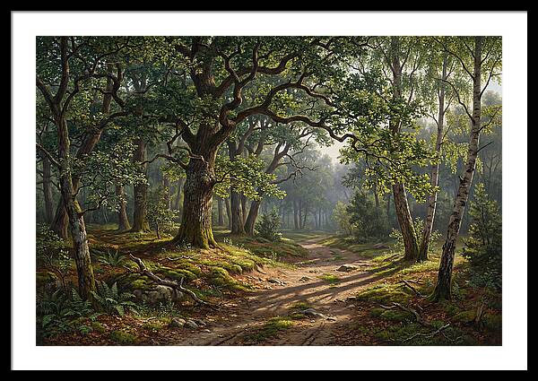 Forest Path Through Lush Greenery