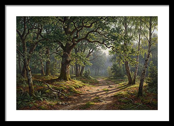 Forest Path Through Lush Greenery