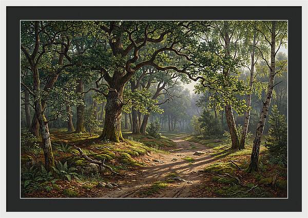 Forest Path Through Lush Greenery