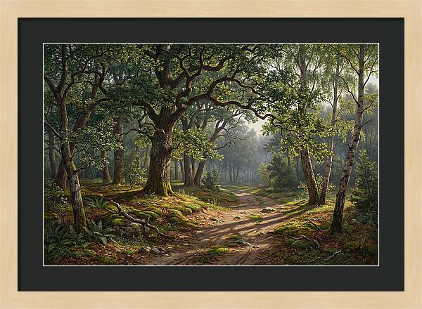 Forest Path Through Lush Greenery