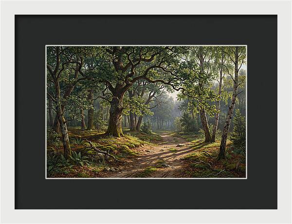 Forest Path Through Lush Greenery