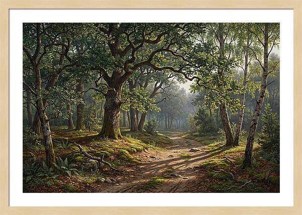 Forest Path Through Lush Greenery