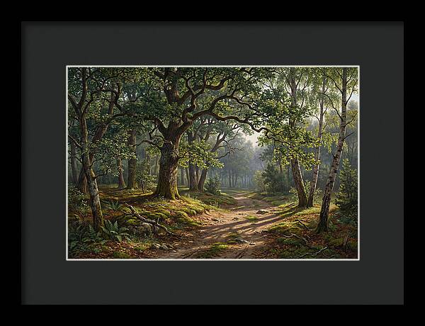 Forest Path Through Lush Greenery