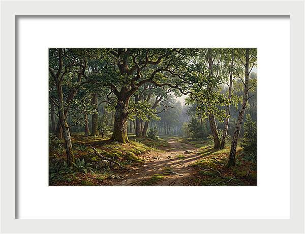 Forest Path Through Lush Greenery