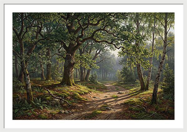 Forest Path Through Lush Greenery
