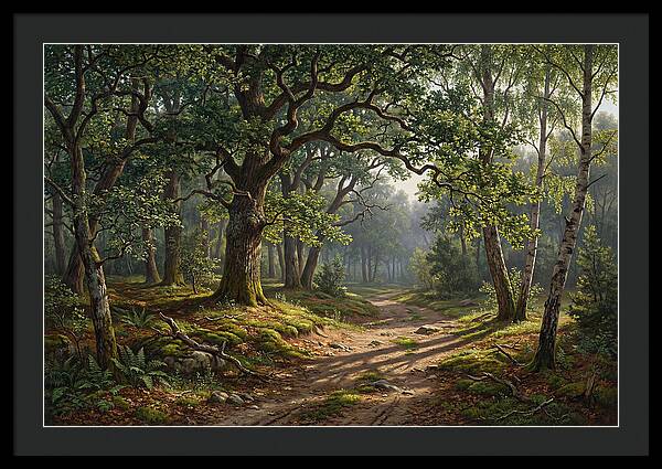 Forest Path Through Lush Greenery