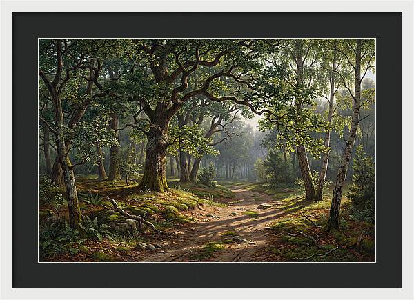 Forest Path Through Lush Greenery