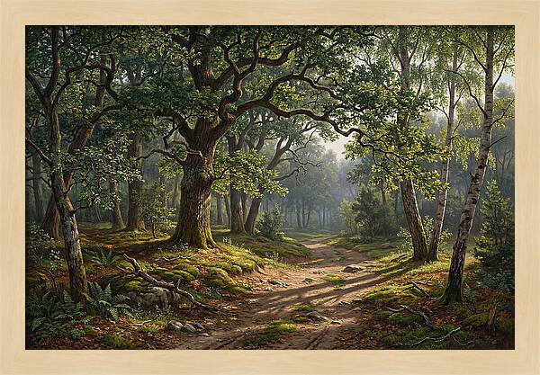 Forest Path Through Lush Greenery