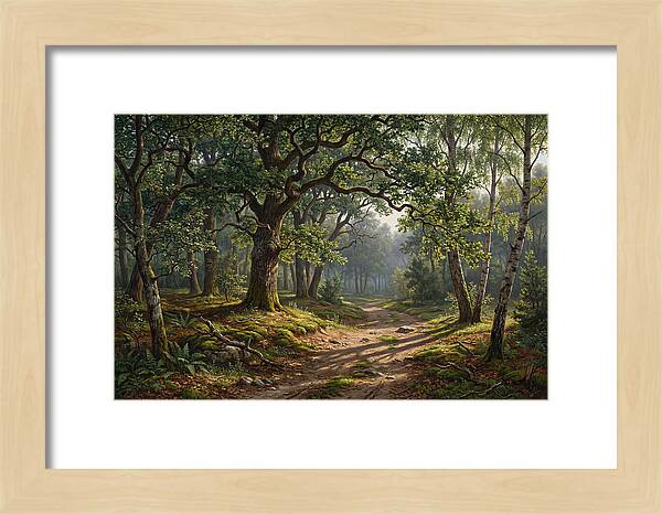 Forest Path Through Lush Greenery