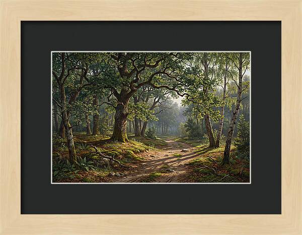 Forest Path Through Lush Greenery