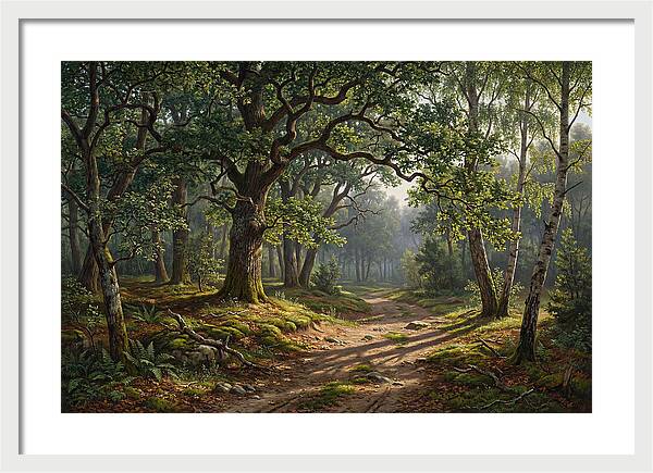 Forest Path Through Lush Greenery