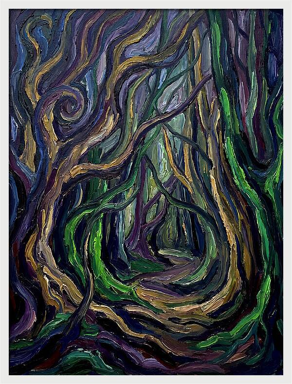 Forest Path Through Twisted Trees