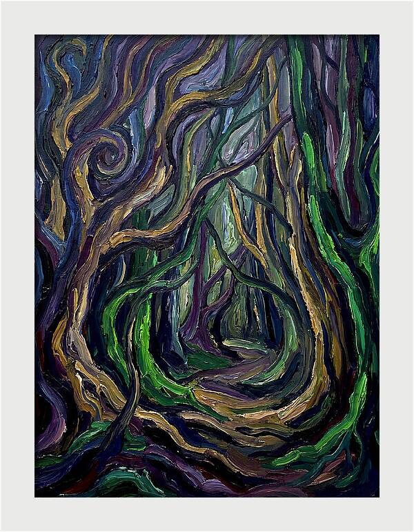 Forest Path Through Twisted Trees