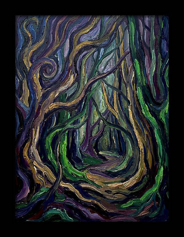 Forest Path Through Twisted Trees