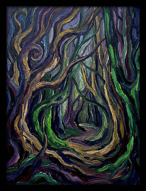 Forest Path Through Twisted Trees