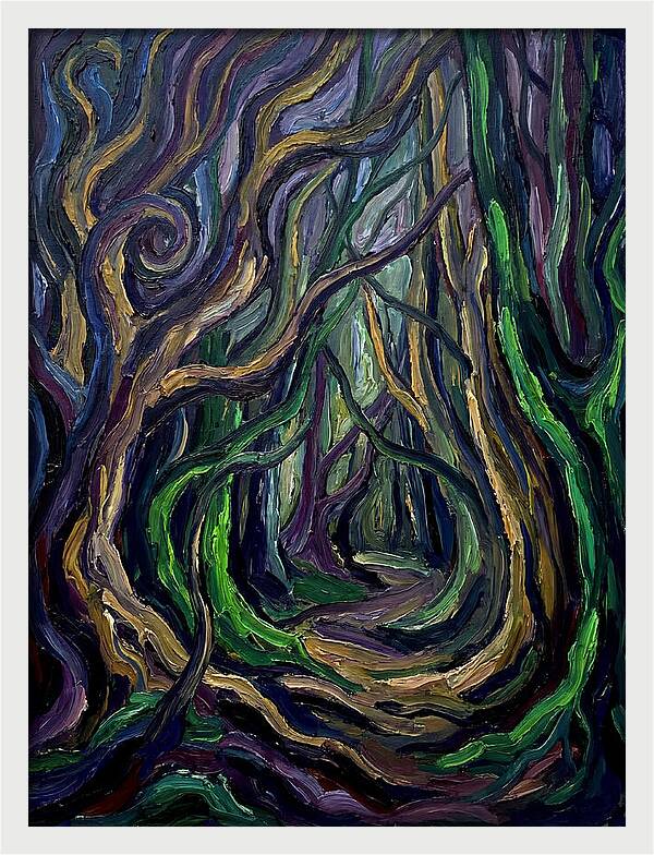 Forest Path Through Twisted Trees
