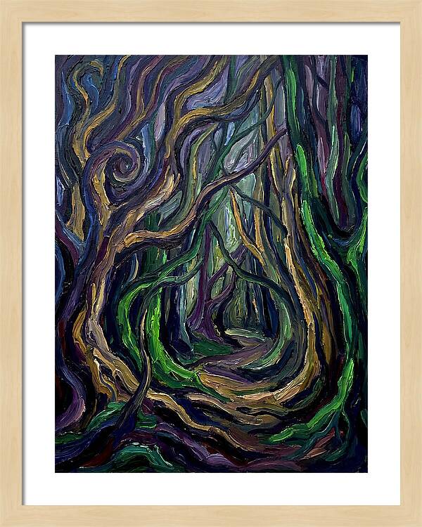 Forest Path Through Twisted Trees
