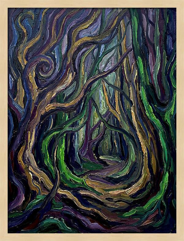Forest Path Through Twisted Trees