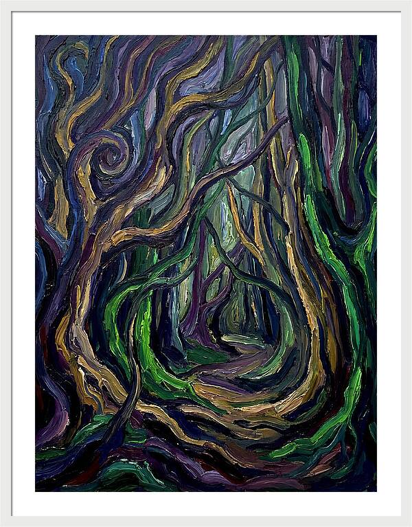 Forest Path Through Twisted Trees