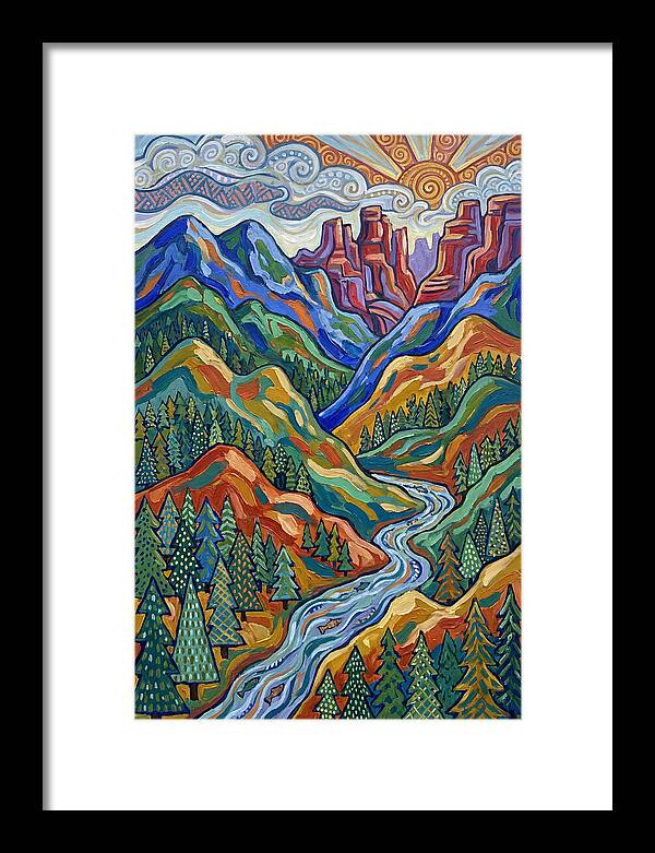 Forested Mountains At Sunrise