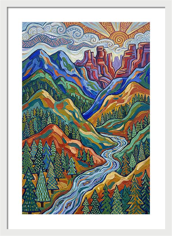 Forested Mountains At Sunrise