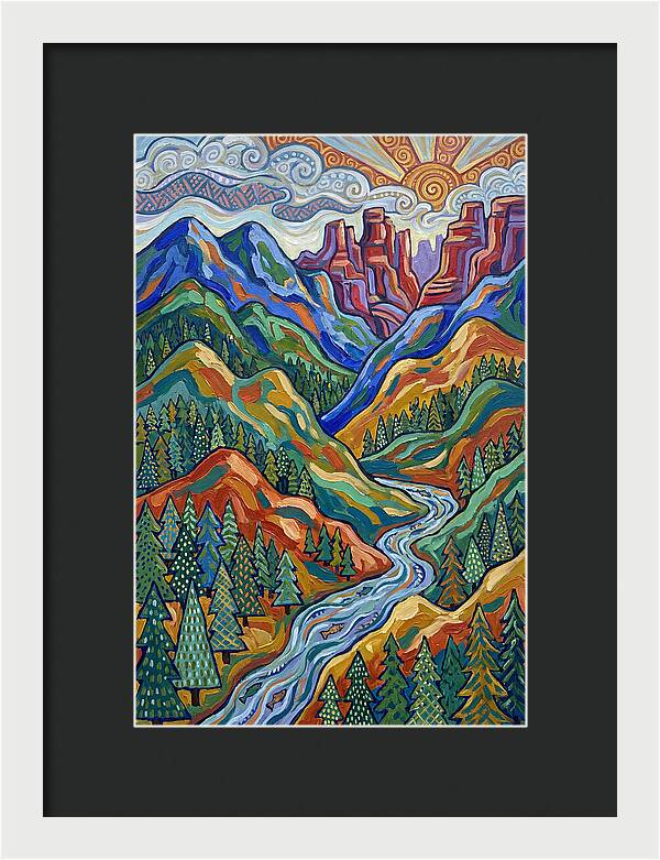 Forested Mountains At Sunrise