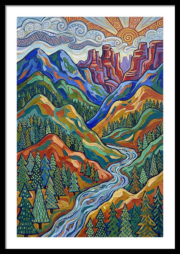 Forested Mountains At Sunrise