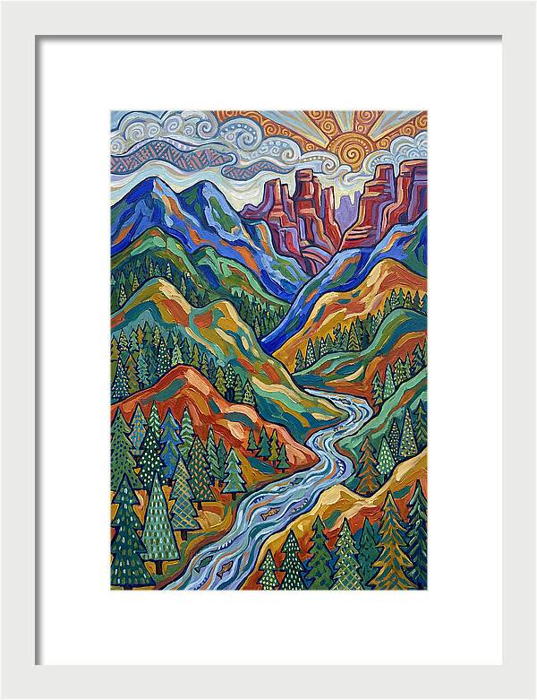 Forested Mountains At Sunrise