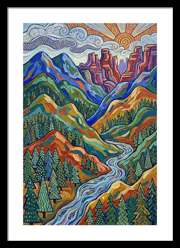 Forested Mountains At Sunrise