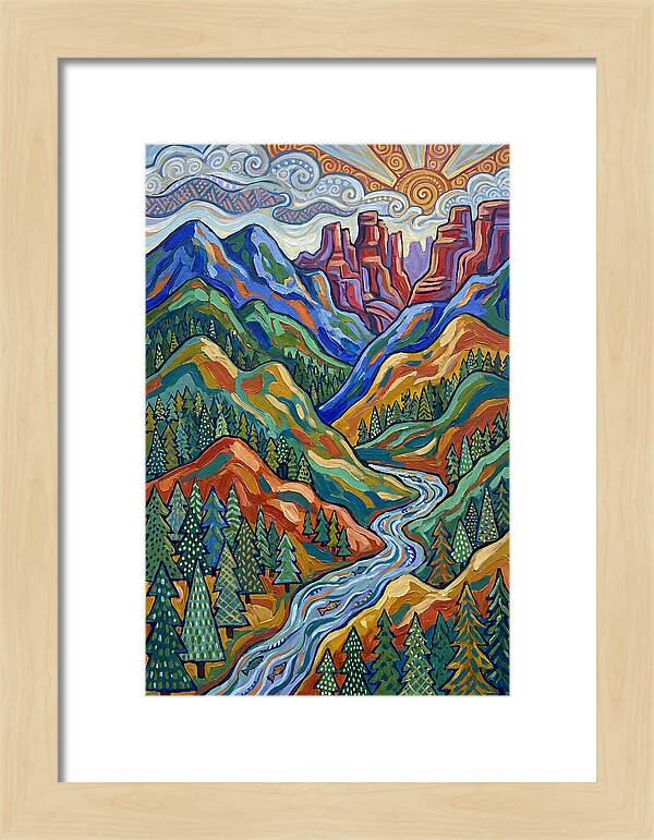 Forested Mountains At Sunrise