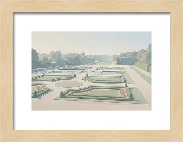 Formal Garden With Geometric Paths