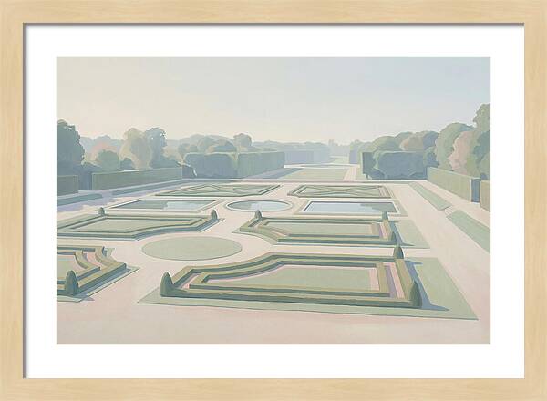 Formal Garden With Geometric Paths