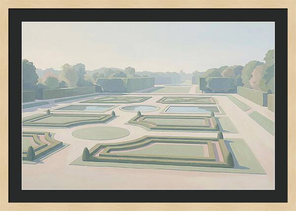 Formal Garden With Geometric Paths