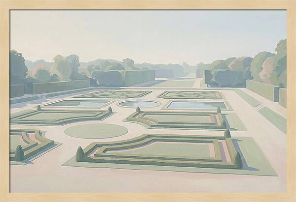 Formal Garden With Geometric Paths