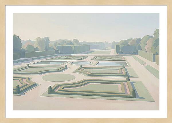 Formal Garden With Geometric Paths
