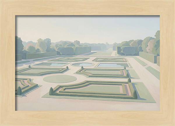 Formal Garden With Geometric Paths
