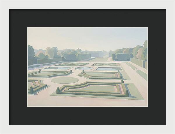 Formal Garden With Geometric Paths