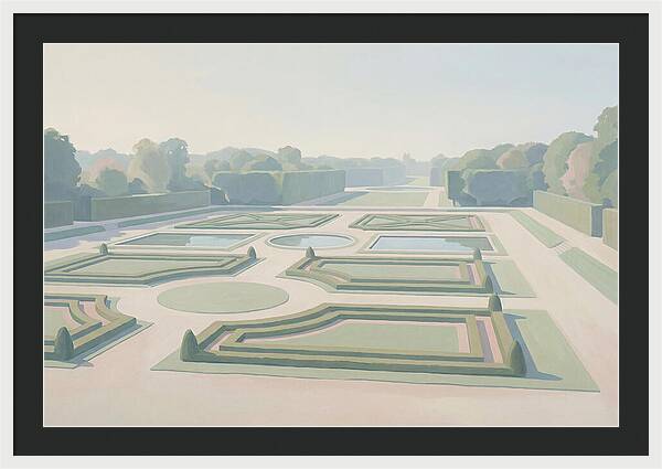 Formal Garden With Geometric Paths
