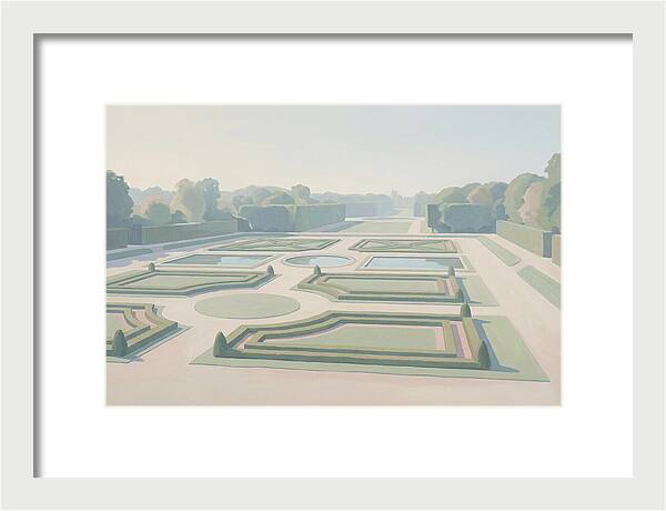 Formal Garden With Geometric Paths