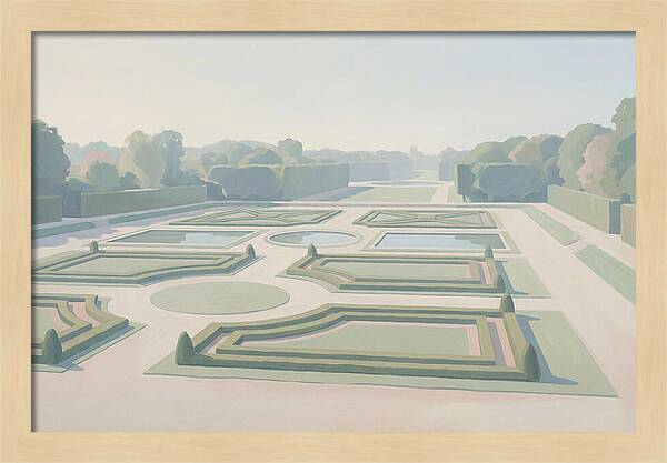 Formal Garden With Geometric Paths