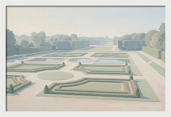 Formal Garden With Geometric Paths