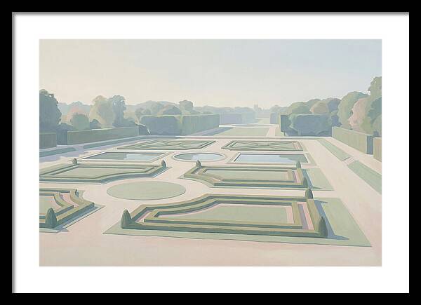 Formal Garden With Geometric Paths