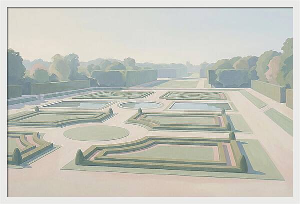 Formal Garden With Geometric Paths