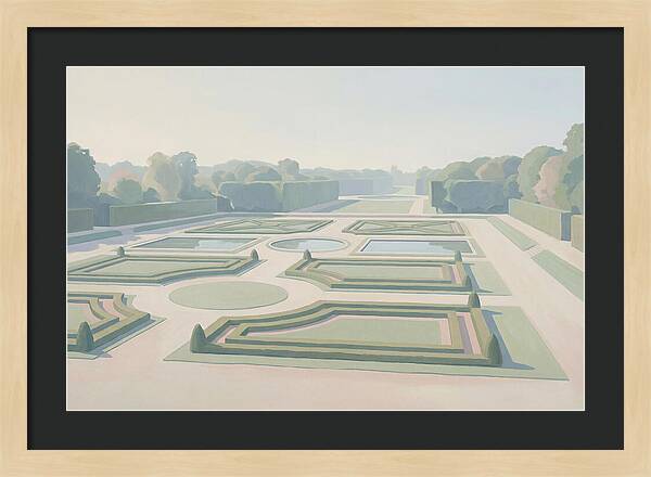 Formal Garden With Geometric Paths