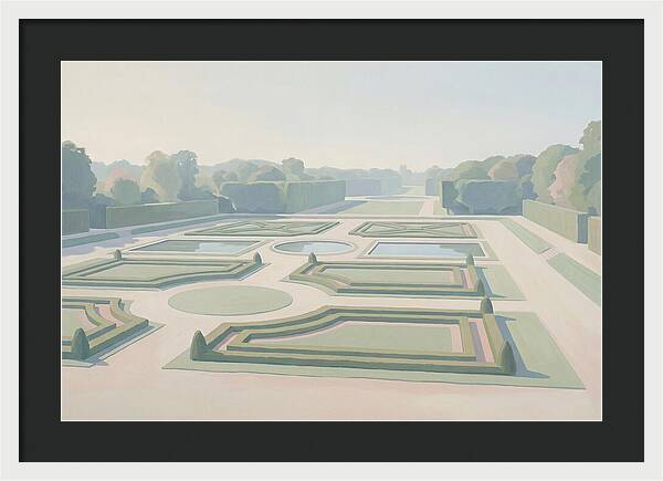 Formal Garden With Geometric Paths